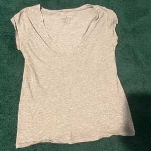 Free People Gray Short Sleeve Tee